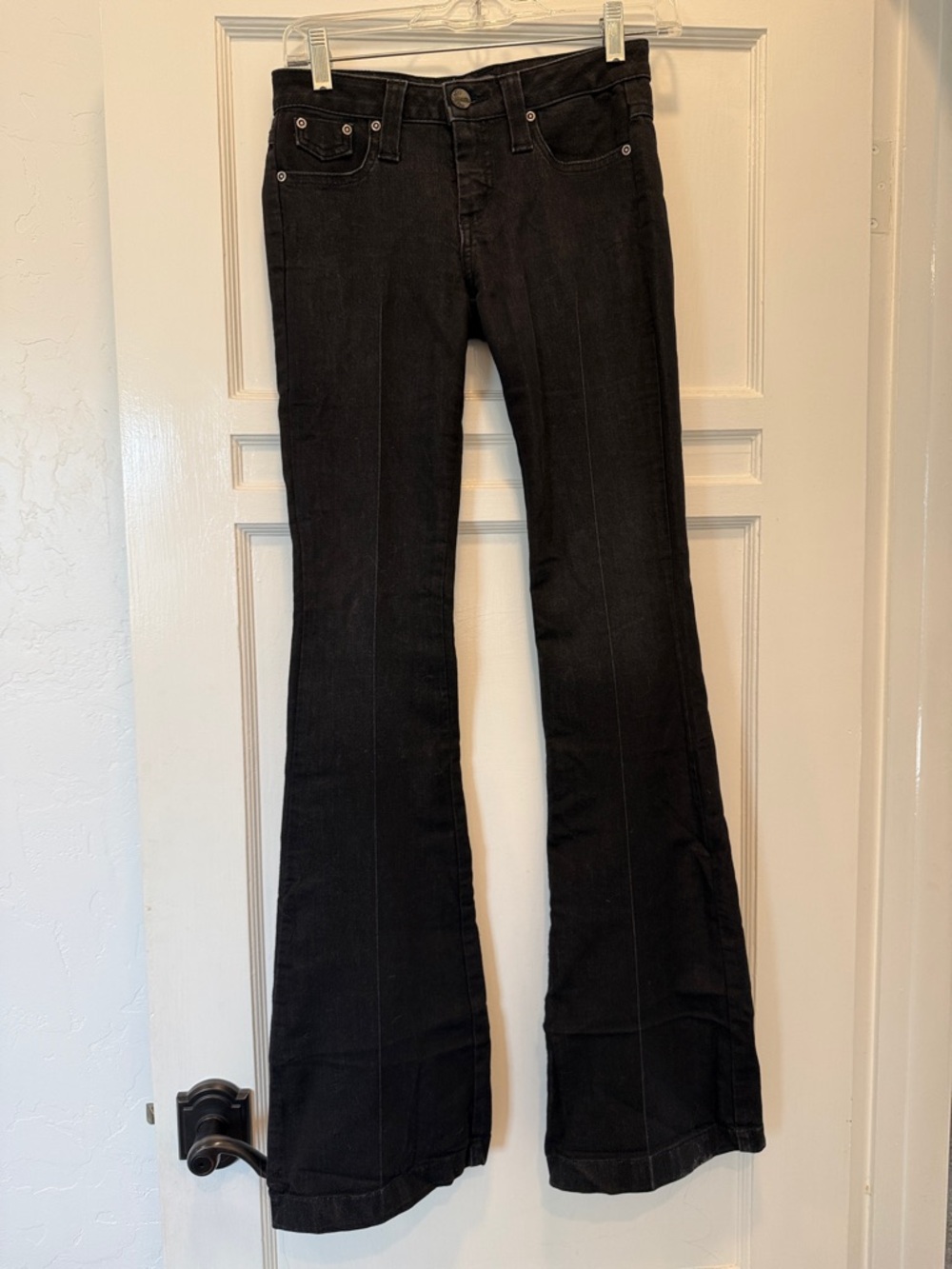 Frankie B. Black Flare Jeans - Wide Leg
